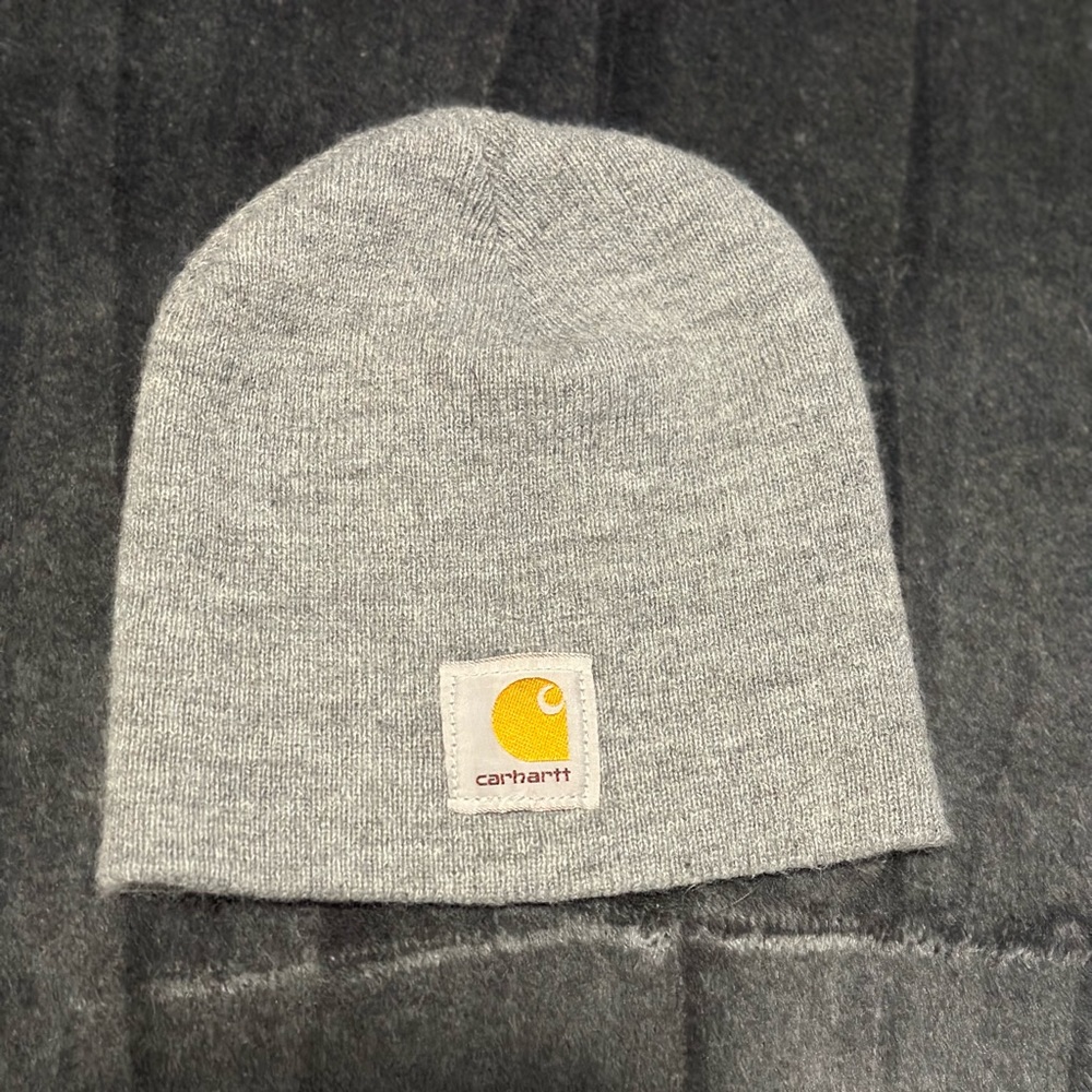 KiDS CARHARTT // Knit Beanie in Heather Grey
